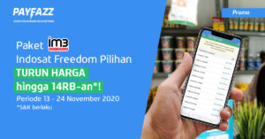 Lagi TURUN HARGA, Paket Indosat Freedom Pilihan di PAYFAZZ Tambah Murah !